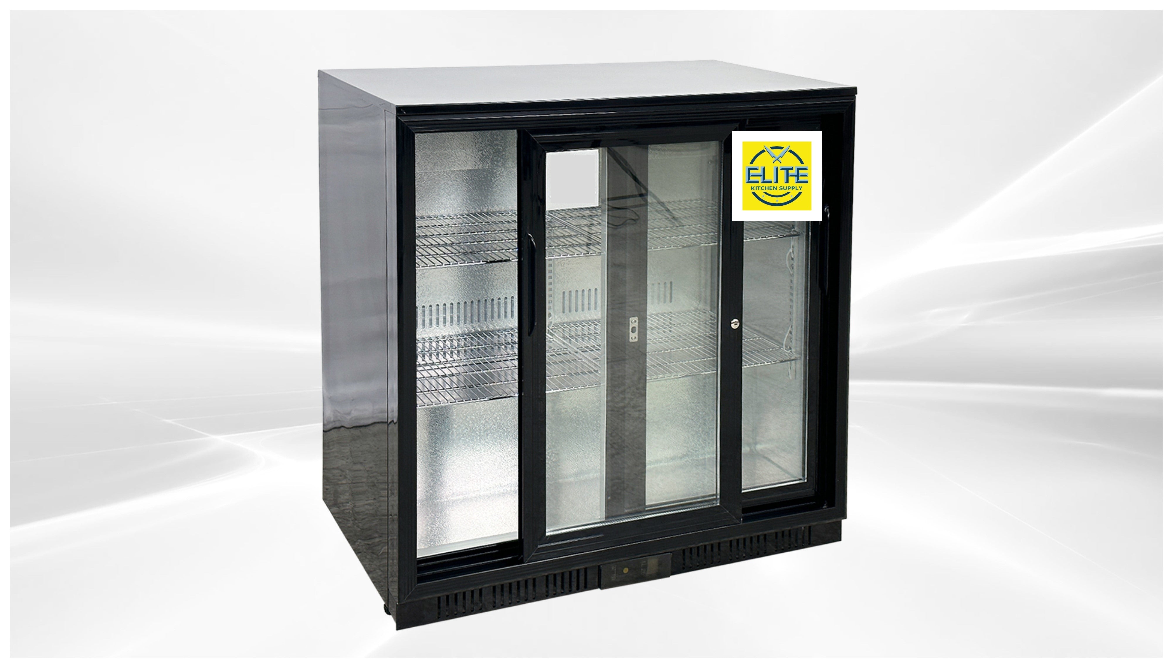 NSF Merchandiser Beverage back bar cooler slide door BB2S