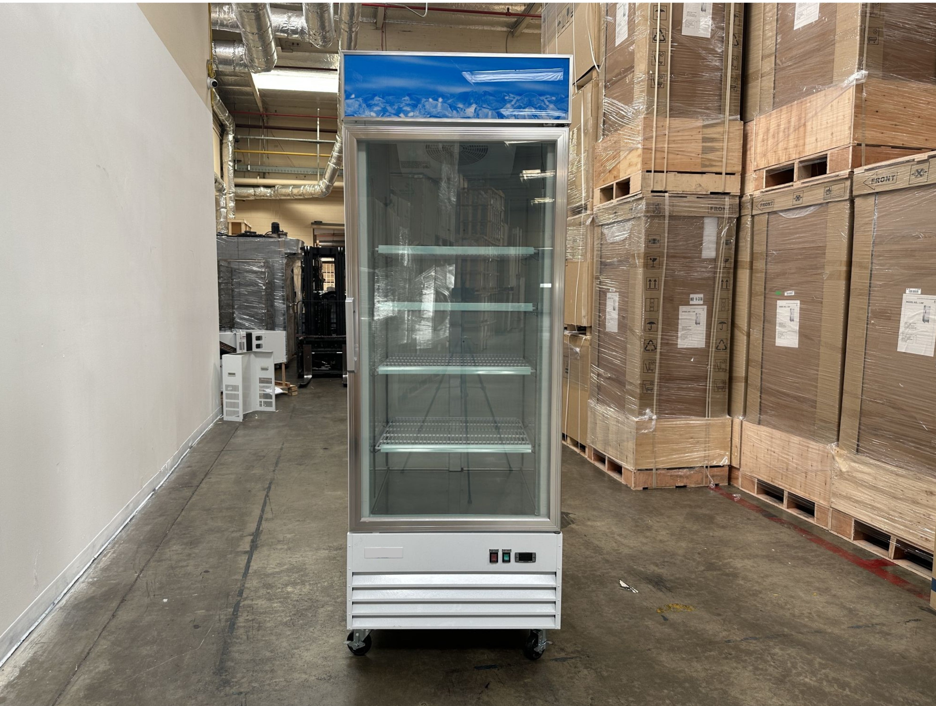 NSF 31 inches One glass door freezer D648BMF-HC