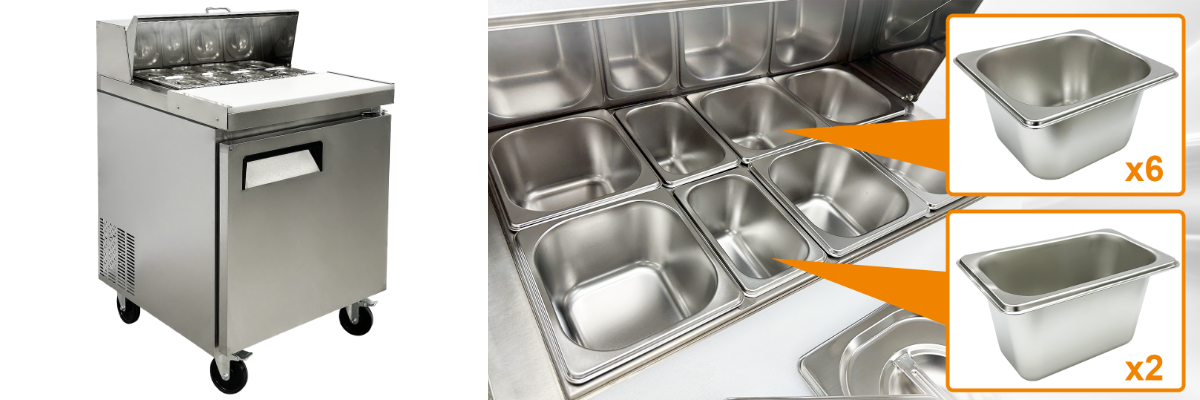 NSF Sandwich Prep Table 28 ins ASR-0776