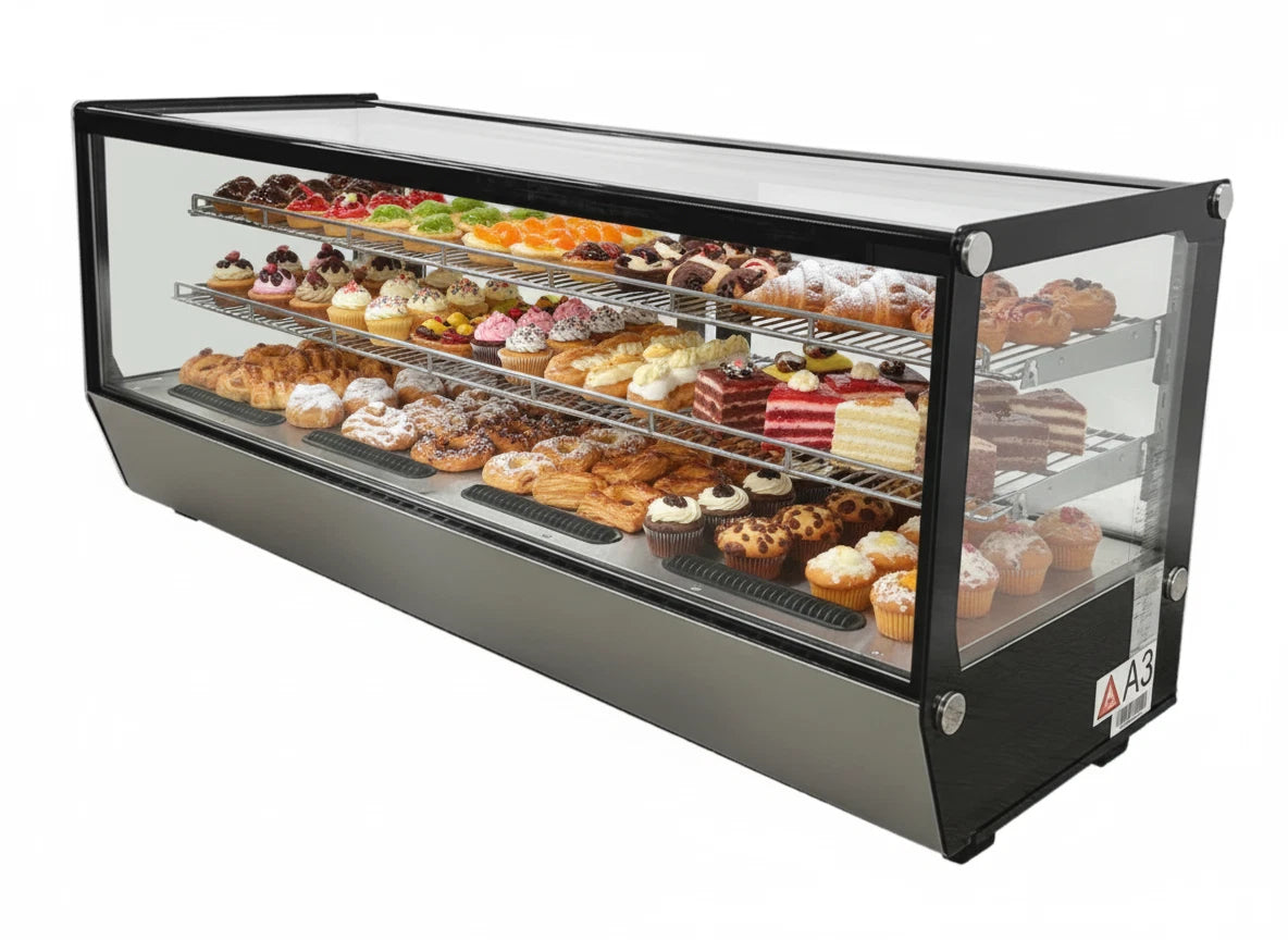 NSF 60 ins Black Countertop Refrigerated Case CW-250