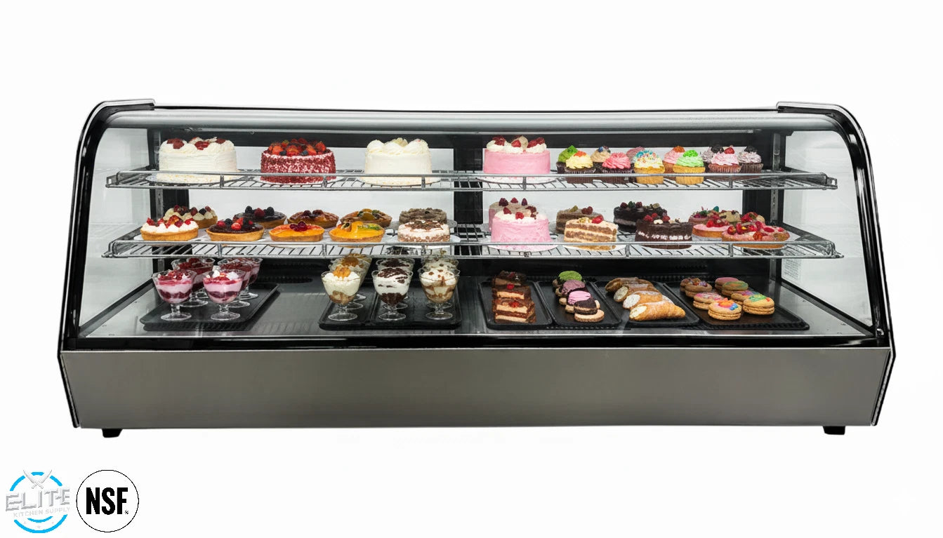 NSF 5 ft Black Refrigerated Countertop Display CW-250R