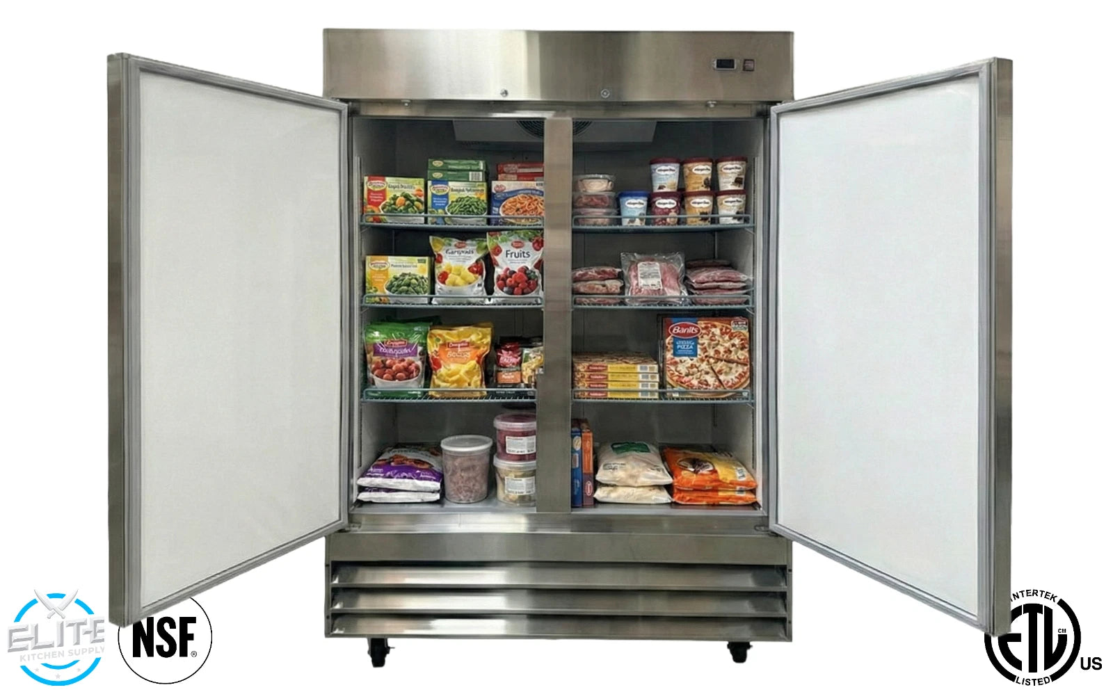 NSF commercial Reach In 2 door freezer XB54F – Elite Kitchen Supply